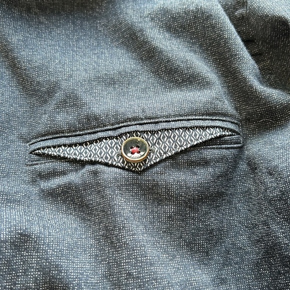 Ted Baker London Mens Long Sleeve Button Down Dress Shirt Denim Blue Sz 3 Medium - Picture 9 of 16